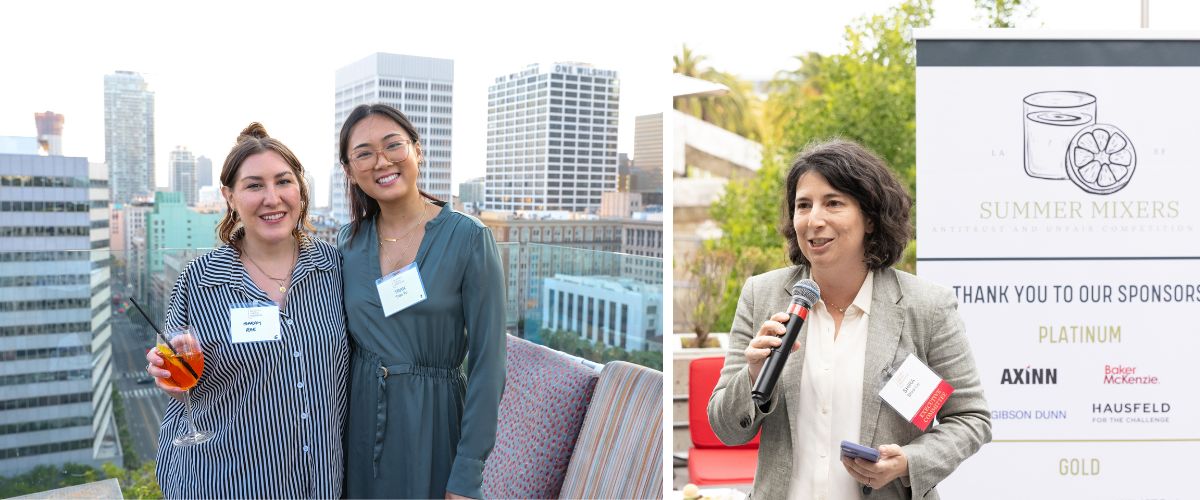 Attendees and speaker at previous Summer Mixer event